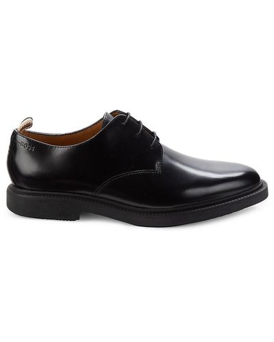 BOSS Larry Leather Derby Shoes - Black