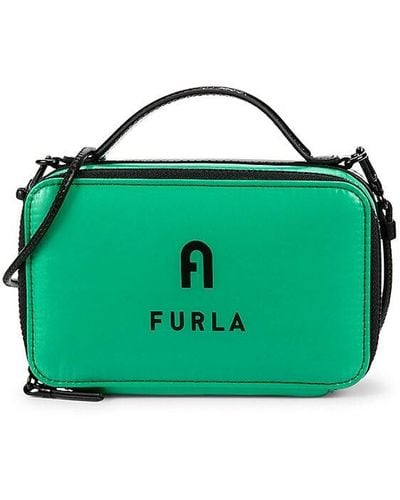 Furla Logo Camera Crossbody Bag - Green