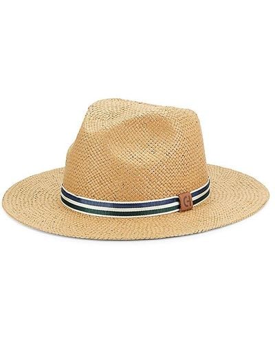 Cole Haan Straw Fedora - Natural