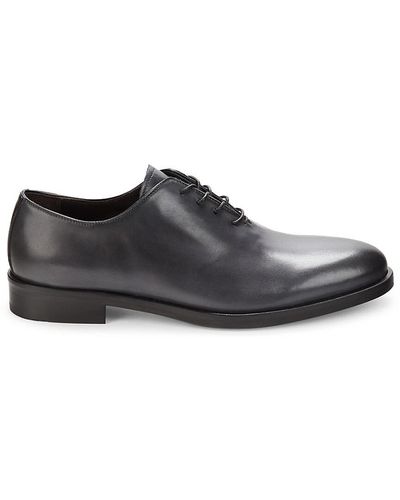 To Boot New York Costner Leather Wholecut Oxford Shoes - Black
