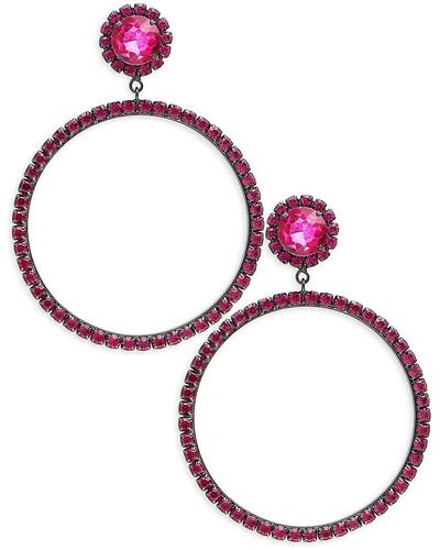 Gunmetal crystal deals earrings
