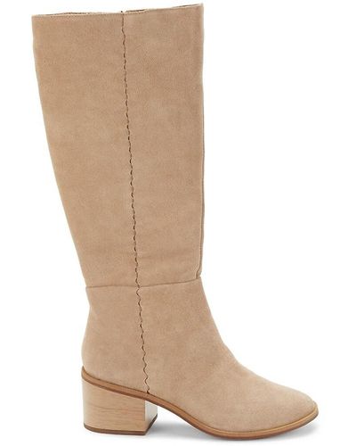 Splendid Abby Suede Tall Boots - Brown