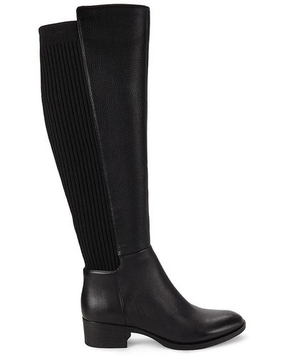 Kenneth Cole Levon Knee High Boots - Black