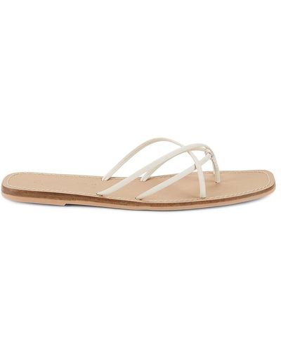 Splendid Fern Strappy Flat Sandals - White