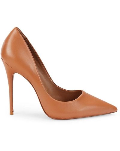 BCBGMAXAZRIA Nola Leather Court Shoes - Brown