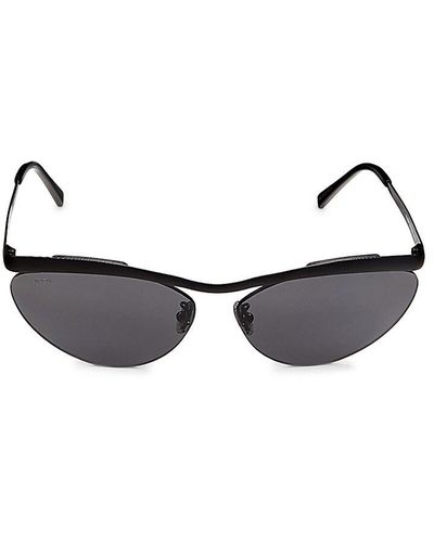 Tod's 65mm Cat Eye Sunglasses - Black