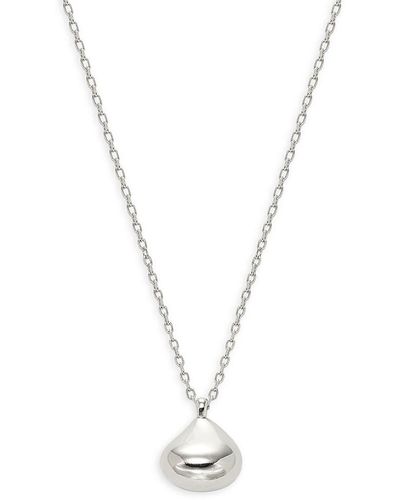 Luv Aj Ball Pendant Necklace - Metallic