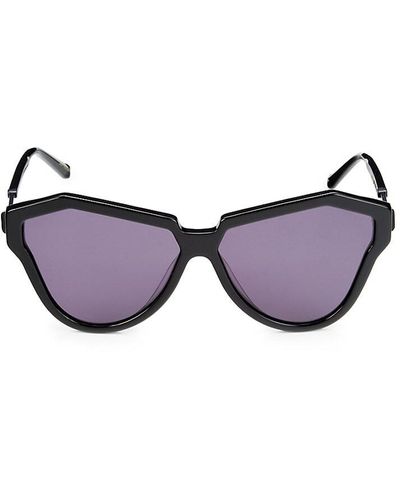 Karen Walker One Hybrid 62mm Cat Eye Sunglasses - Purple
