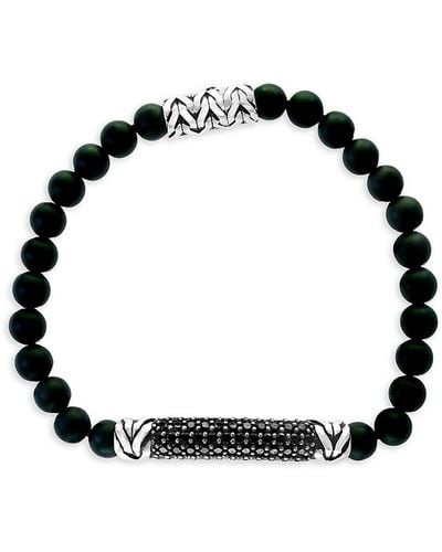 Effy Sterling Silver, Onyx & Black Spinel Bracelet