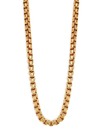 Effy Goldplated Sterling Silver Box Chain Necklace - Metallic