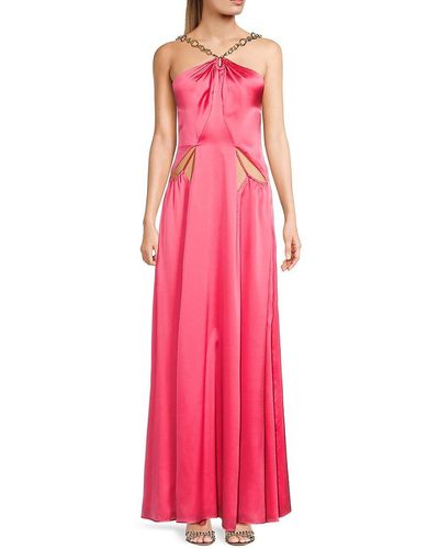 Cult Gaia Althea Silk Blend Gown - Pink