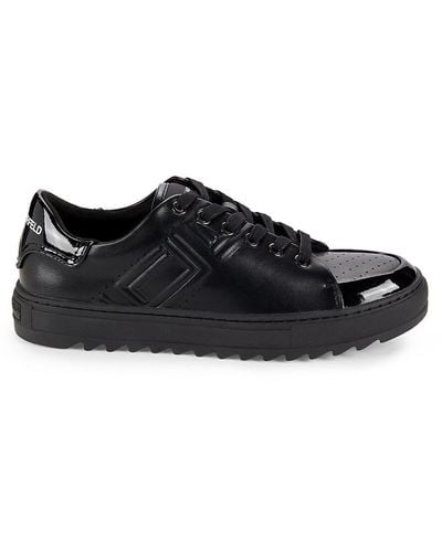 Karl Lagerfeld Leather Sneakers - Black