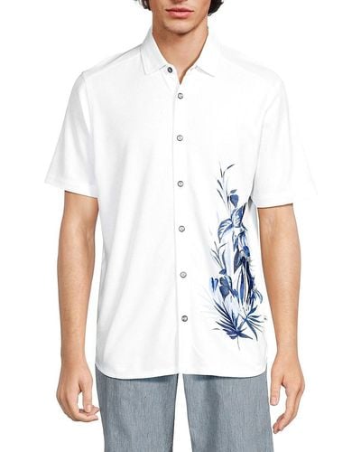 Tommy Bahama Floral Graphic Shirt - White