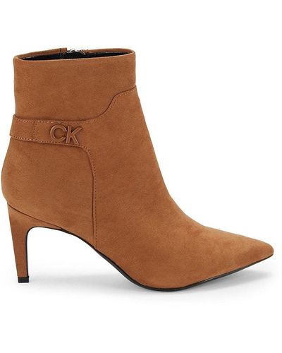 calvin klein brown boots