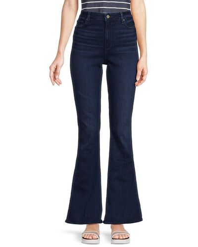 PAIGE Bell Canyon Mid Rise Flared Jeans - Blue