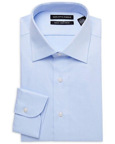 Blue Saks Fifth Avenue Shirts for Men | Lyst