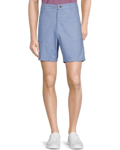 Tailorbyrd Flat Front Shorts - Blue