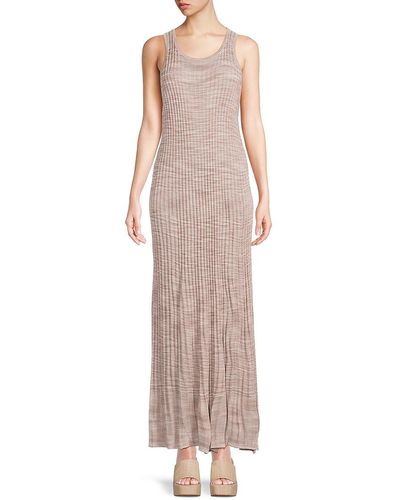 Ted Baker Easy Fit Ribbed Maxi Dress - Pink