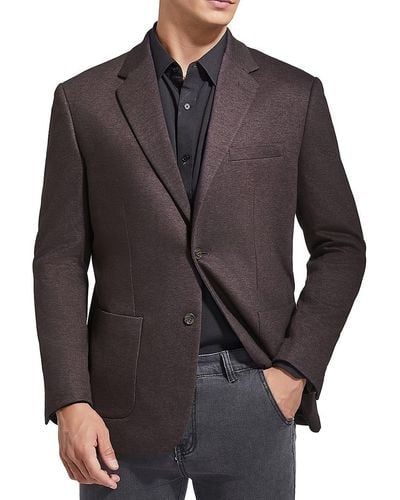 Duchamp Slim Fit Knit Blazer - Grey