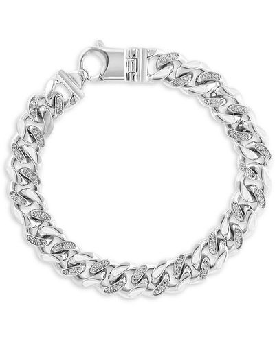 Effy Sterling Silver & 1.60 Tcw Sapphire Link Bracelet - Metallic