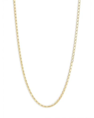 Argento Vivo 18k Goldplated Sterling Silver Chain Necklace/16'' - White