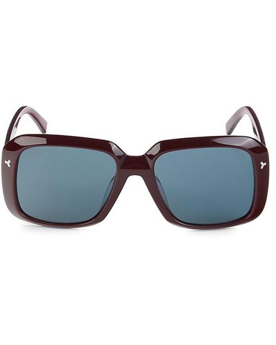 Bally 57mm Square Sunglasses - Blue