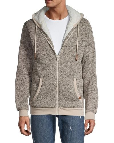 Mens faux fur lined hoodie discount