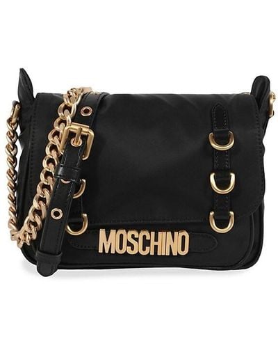 Moschino Fantasy Nylon Shoulder Bag - Black
