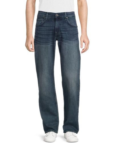 7 For All Mankind Austyn Whiskered Jeans - Blue