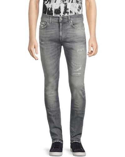 7 For All Mankind Paxtyn High Rise Skinny Jeans - Gray