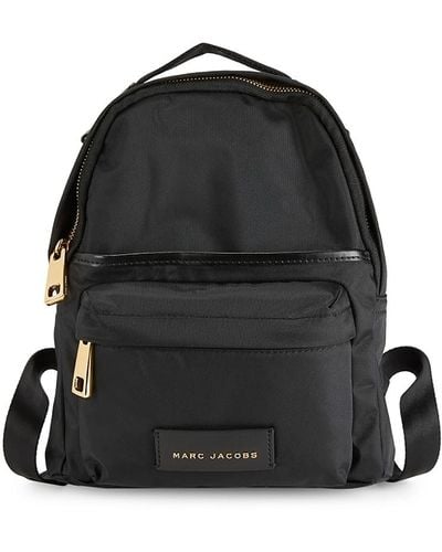 Marc Jacobs Goldtone Zip Backpack - Black