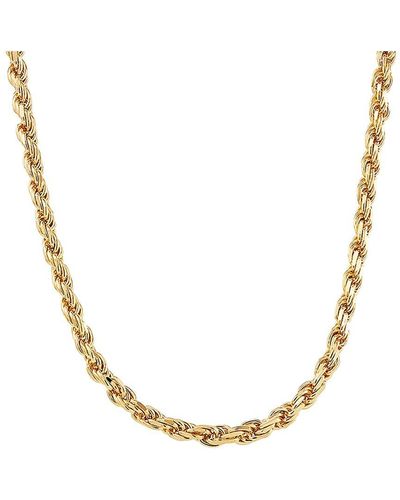 Saks Fifth Avenue Basic 18k Goldplated Sterling Rope Chain Necklace/24" - Metallic