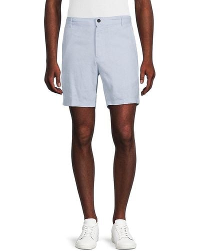 Saks Fifth Avenue Stretch Linen Shorts - White