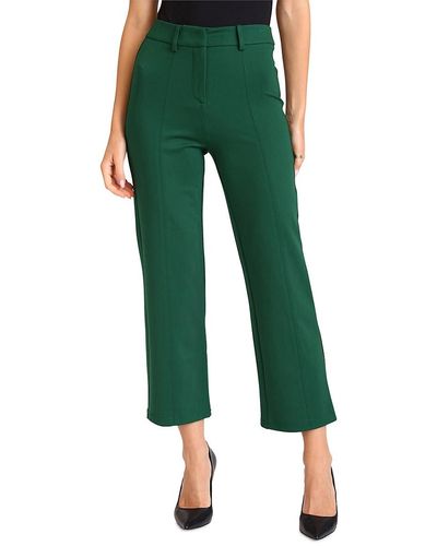 Bagatelle Solid Cropped Pants - Green