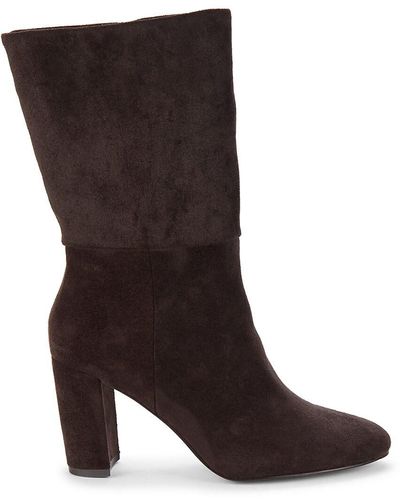 Charles David Stretch Mid Calf Boots - Brown