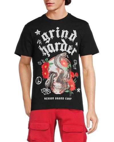Reason 'Grind Harder Graphic Tee - Red