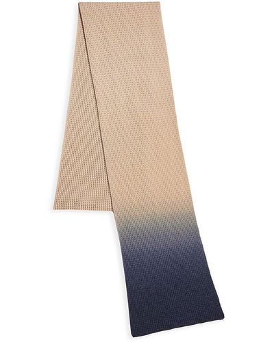 Saks Fifth Avenue Collection Ombré Knit Scarf - Blue