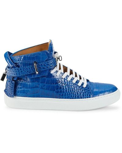 Leather high trainers Buscemi Black size 40 EU in Leather - 23416068
