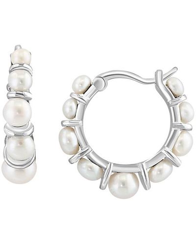Effy ENY Sterling Silver & 2.5-4mm Freshwater Pearl Earrings - White