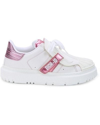 Dior Dior Id Low Top Leather Sneakers - Pink