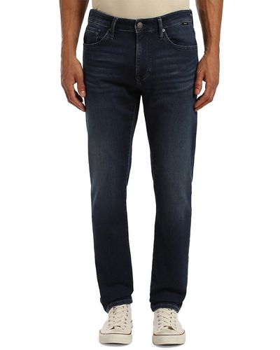 Mavi Relaxed Straight Leg Jeans - Blue