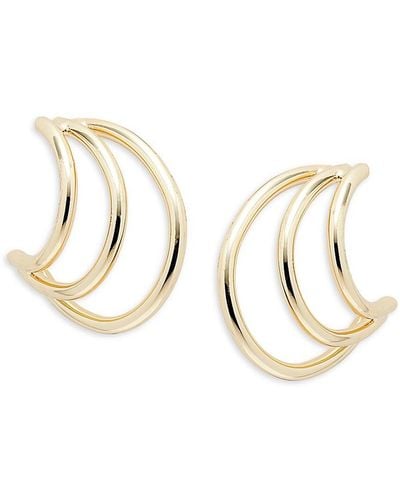 Argento Vivo Studio 14K Goldplated Hoop Earrings - Natural