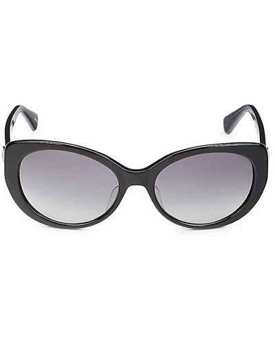 Kate Spade Everett Round Cat Eye Sunglasses - Black