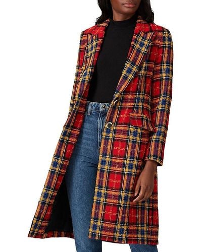 Jasmann plaid wool coat store