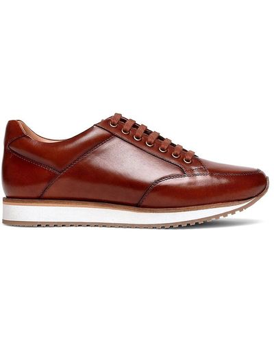 Anthony Veer Barack Court Leather Sneakers - Red