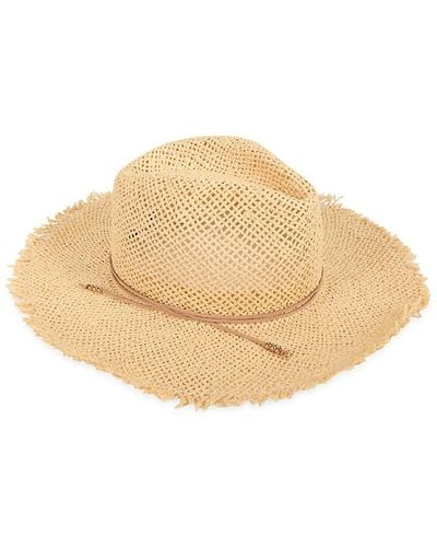 Hat Attack All Day Straw Continental Hat - Natural