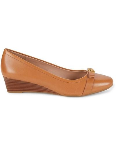 Cole Haan Malta Leather Court Shoes - Brown