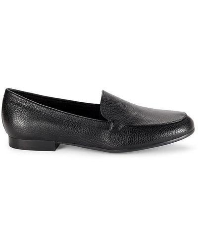 Marc Fisher Docida Leather Loafers - Black
