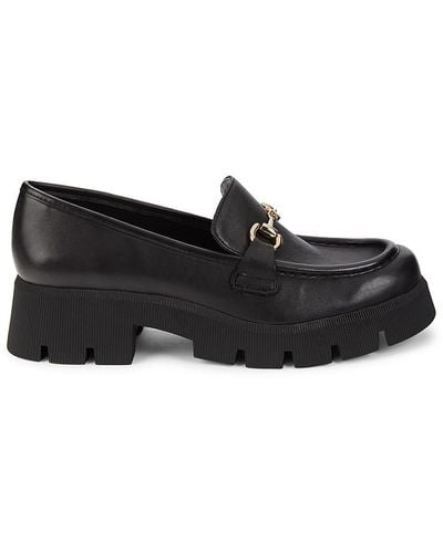 BCBGeneration Raylin Leather Bit Loafers - Black