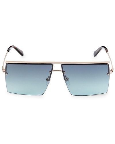 Emilio Pucci 62mm Rectangle Sunglasses - Blue